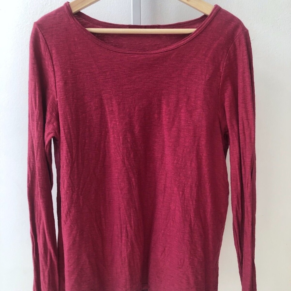 Cute Red Cut Loose Top in Medium